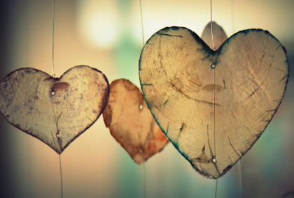 wooden hearts